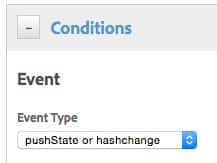 DTM pushState or hashchange event type