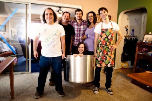 Yes, this is Ellen Page in a soup pot. Short girls – represent.