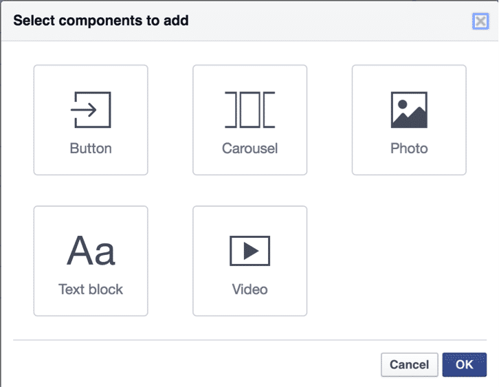 Facebook Canvas Components | Disruptive Advertising