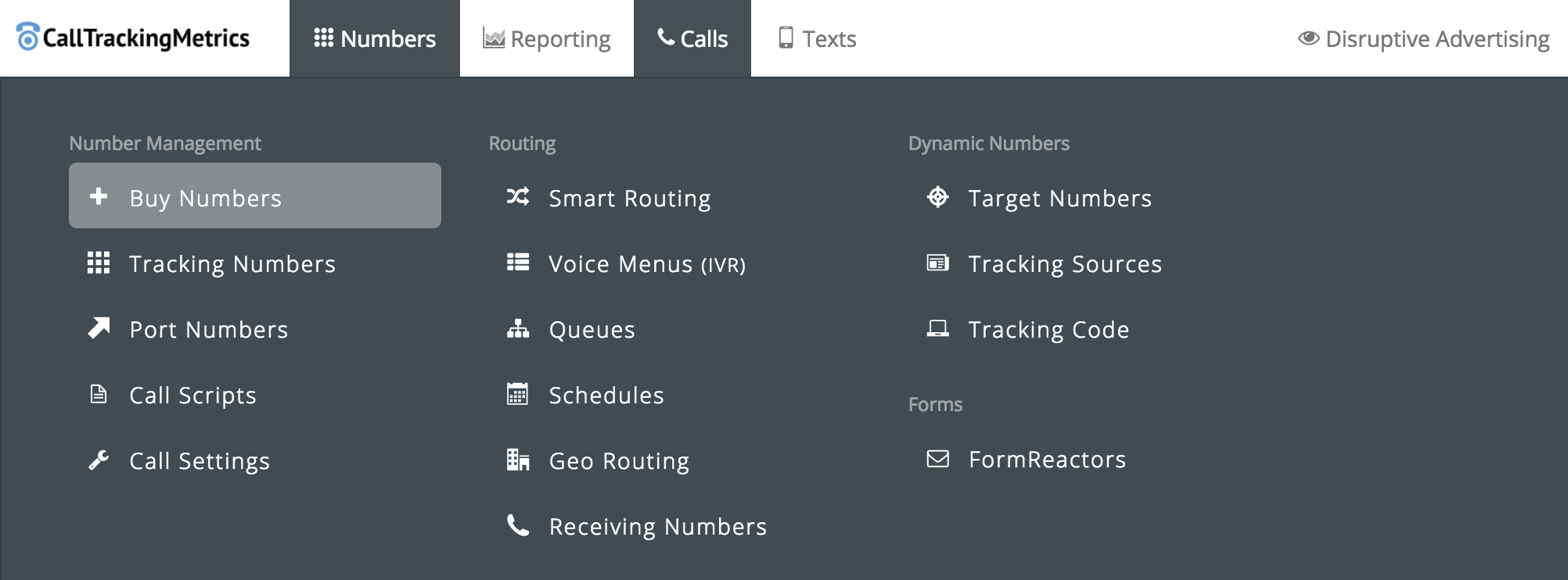 Setting Up CallTrackingMetrics: Buying Your Numbers | Disruptive Advertising