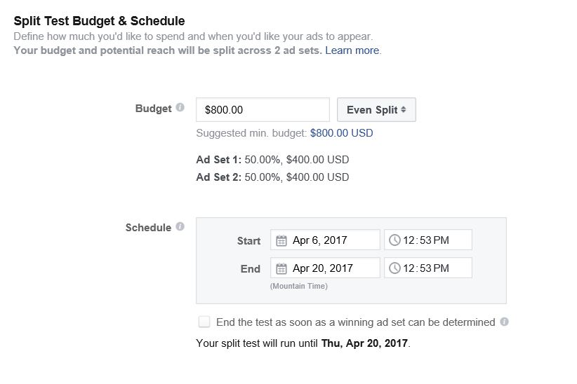 How to Split Test Facebook Ad Marketing Objectives: Budgeting | Disruptive Advertising
