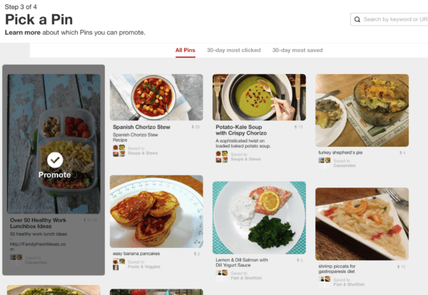 Pinterest's promoted pins 