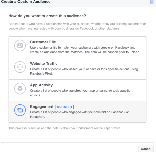 facebook custom audiences