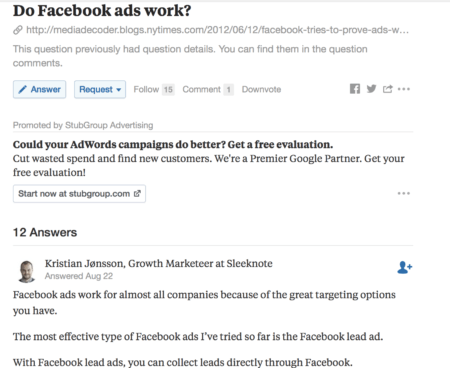 quora marketing 