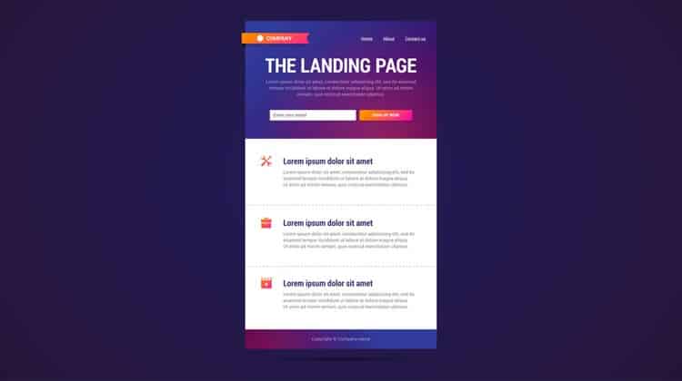 landing page 1