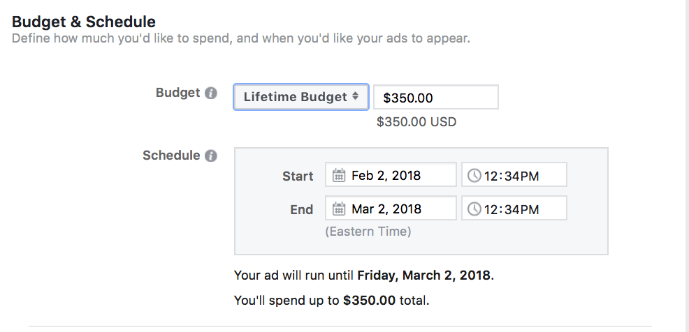 Facebook Ads dayparting 