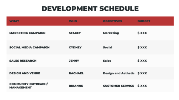 examples of marketing plan in business plan