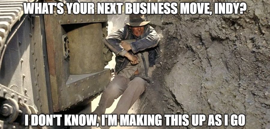 Indiana Jones marketing plan meme