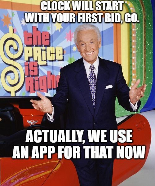 Price is Right 'actually we use an app for that now' meme