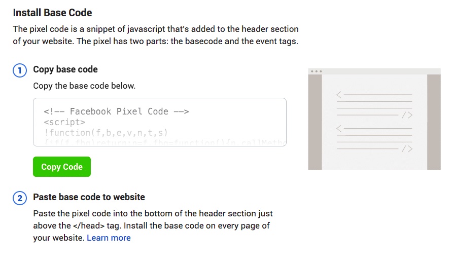 How to install base Meta Pixel code